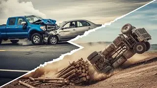 BeamNG Drive Crashes | Logging Truck Disaster & High Speed Accidents
