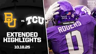 Baylor vs. TCU Extended Highlights | 2025 Big 12 Football