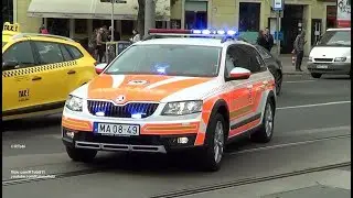 Budapest EMS doctor car responding | Budapest OMSZ MOK [HU | 12.4.2017]