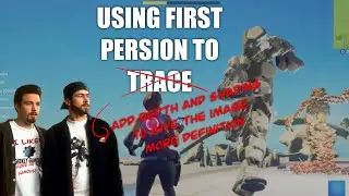 Using first person view and character devices to sculpt quickly and easily.