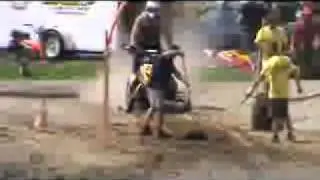 2011 TILBURY SNOWMOBILE PUDDLE JUMP WATER SKIPPING!!!!
