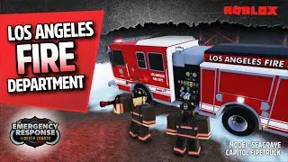 INSANE Fire Truck LIVERY | ERLC Roblox | Los Angeles Fire Department