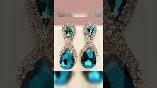 elegant embroidery hand made Ear Ring 💕#shorts @niyonika