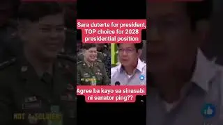Ping Lacson once said - Sara for President 2028