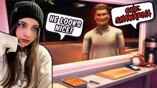 Realrosesarered plays Roblox scary shawarma Kiosk for the FIRST time! | Roblox Funny Moments