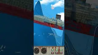 HUGE WAVES vs SHIP! #games #gaming #music #titanic #floatingsandbox #gameplay #shots #cruiseship