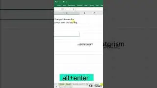 How to break a line in excel || smart excel tricks