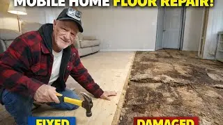 How to repair your single wide, Mobile Home Floor. Rotten floor.