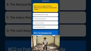 What is the core legal framework addressing post-emergency reconstruction in India?