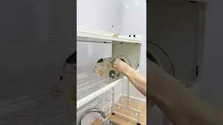 Организация полок для экономии места на кухне #spacesavingkitchen