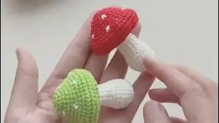 &ldquo;Mini Mushroom Crochet Charm Tutorial 🍄 Easy Step-by-Step for Beginners&rdquo;