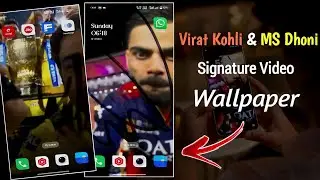 How To Set Virat Kohli Signature On Camera Live Wallpaper | Ma Dhoni Signature Wallpaper | IPL 