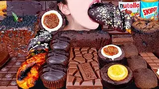 ASMR FERRERO ROCHER MAGNUM CHOCOLATE ICE CREAM CAKE NUTELLA LOTUS DESSERT MUKBANG 먹방咀嚼音EATING SOUNDS