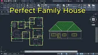 Building Plan & Front Elevation in AutoCAD | Complete Architectural Drawing Tutorial Part 5