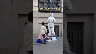 Living Statue 🎭 Amazing Street Art Performance in Antwerp | City Life Vibes