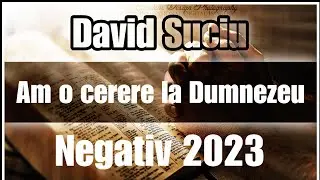 David Suciu - Am o cerere la Dumnezeu - Negativ 2023