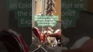 Wet Tap During an Epidural #anesthesiologist #epidural #viral