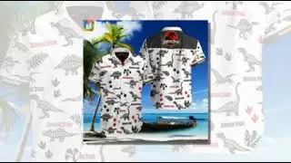 Jurassic Park Hawaiian Shirt #shorts