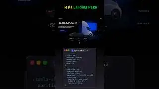 Tesla Landing Page Animation | Sleek HTML CSS JS Project 