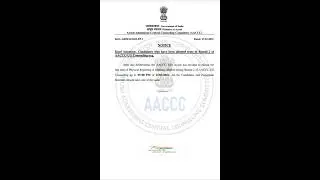 ALL INDIA QUOTA AYUSH COUNSELLING NOTICE