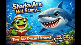 🐸 Frog Explains Shark 🦈 | Ocean Animals for Kids | Fun Learning Video