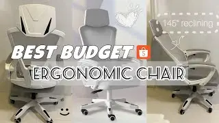 BUDGET FRIENDLY ERGONOMIC CHAIR || unboxing & set up - shopee finds!