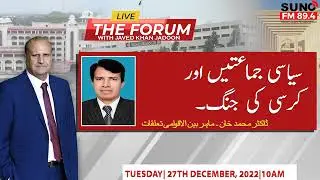 The Forum with Javed Khan Jadoon | Special Session |Dr. Muhammad Khan Expert International Relations