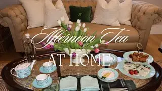 Elegant Afternoon Tea at Home | Carrot Loaf, Tea Sandwiches & Table Setup