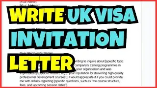 How to Write a UK Visa Invitation Letter | Complete Step-by-Step Guide