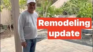 Remodeling front and backyard. Joint sand laying and compacting plus front yard demolition.