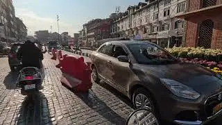 4K Lal Chowk, Clock tower Srinagar Kashmir virtual tour, 2025