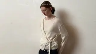ADAUL 2025 WINTER#1 Bouckle lap modern knit - ivory
