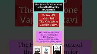 Best Public Administration Optional IAS Coaching in Ghaziabad