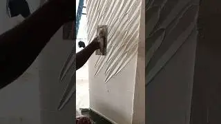 Dholpuri Texture Design By Berger Paints How To Create #wall #wallputty #dholpuri #texture #shorts