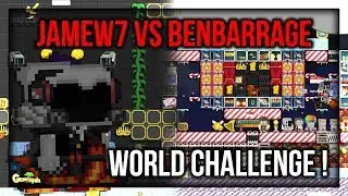 WORLD CHALLENGE !! SULTAN DIRT VS SULTAN DLS (BENBARRAGE VS JAMEW7) !! - Growtopia Indonesia