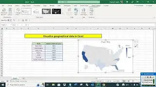 Visualize geographical data in Excel