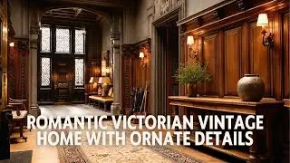 Romantic Victorian Vintage Home with Ornate Details and Faded Elegance
