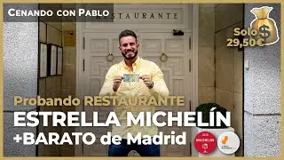 EL RESTAURANTE ESTRELLA MICHELIN más BARATO de Madrid [30€] 😱 ¿VALE LA PENA? 🤔