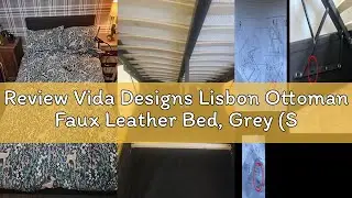 Review Vida Designs Lisbon Ottoman Faux Leather Bed, Grey (Small Double 4Ft - No Mattress) (UKFR Cer