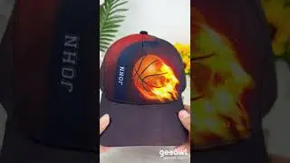 Personalized Name Basketball Fire Classic Cap