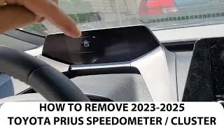 How To Remove 2023-2025 Toyota Prius Instrument Cluster / Speedometer.