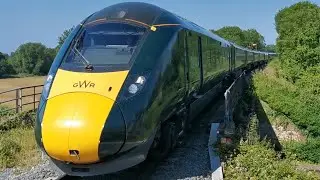 GWR Class 800 800307 9-Car IET Bi-Mode MU Arrives Worcestershire Parkway HL for London 22/5/22