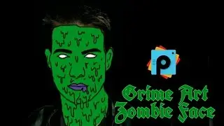 PicsArt Editing Tutorial | Grime Art on face | Zombie Face Effect | PicsArt Best  HD