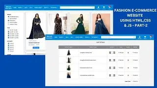 How to create Fashion E-Commerce website using HTML, CSS and JS-Part-2 | Filters and Add to Cart |