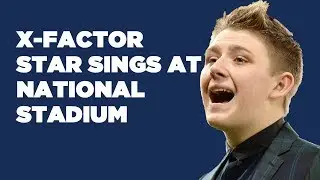 X-Factor star Nicholas McDonald sings the Scottish National Anthem