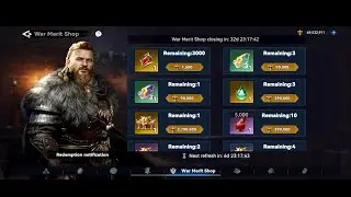 ⚔️ VIKING RISE ⚔️ : : ☠ KVK5 ☠ 🛒 WAR MERIT SHOP  🛒 WITH 💲 40M 💲💸 POINTS