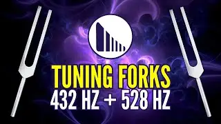 Reset Your Nervous System! 432 Hz + 528 Hz Tuning Forks (Full Fade)