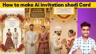 How to make wedding invitation card with AI || Shadi card kaise banaye AI se