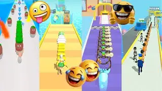 Choro Ko nhi Chhorunga🤣! Thief Stack Run !| Gems Stack Run 3D | the Grassmen Runner | Money Run Coin