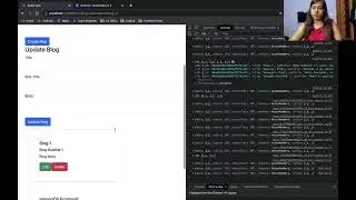 CRUD Operations on MongoDB through React frontend | Part 5 | Update Blog